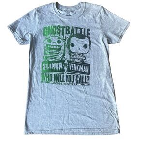 Funko Pop Ghostbusters Ghost Battle Slimer VS Venkman Tee Shirt Mens Small